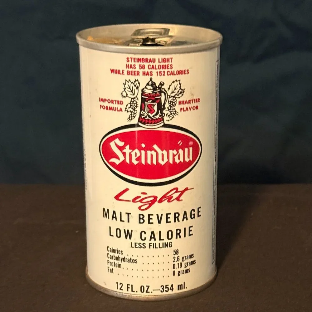 Steinbrau Light Malt Beverage vintage steel beer can